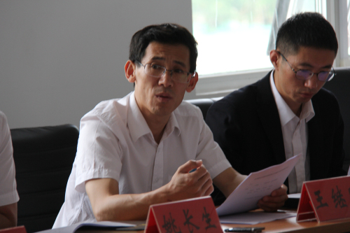 总经理姚长生,副总经理孙策对防汛抗旱工作提出指导性